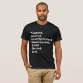 High Crimes & Misdemeanors - Impeach Bondi Blanche Tシャツ (正面フル)