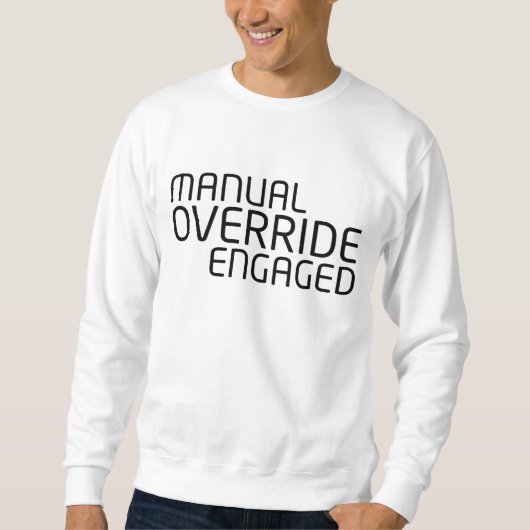 High-Density Minimalist Typography Crewneck スウェットシャツ (正面)