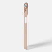 High-End Beige & Rose Gold Glitter Drip  Case-Mate iPhoneケース (裏面 / 右)