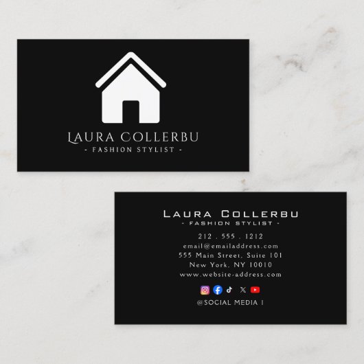 High-End Luxury Business Cards 名刺 (正面/裏面)