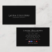 High-End Luxury Business Cards 名刺 (正面/裏面)