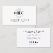 High-End Luxury Logo Business Cards 名刺 (正面/裏面)