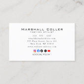High-End Luxury Logo Business Cards 名刺 (裏面)