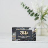 High End Marble Business Branding 名刺 (スタンド正面)