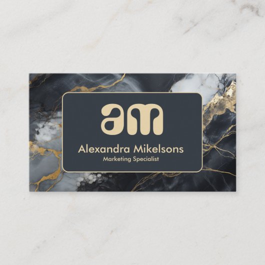High End Marble Business Branding 名刺 (正面)