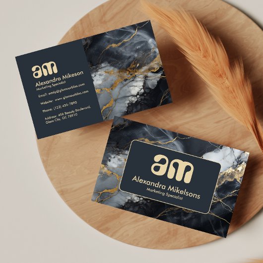 High End Marble Business Branding 名刺