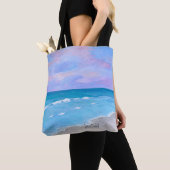 High-end Sunset Beach Tote トートバッグ (クローズアップ)