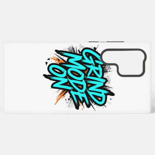 High Energy "Grind Mode On" Hustle Samsung Galaxyケース (裏面横)