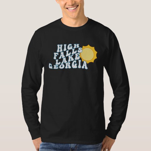 High Falls Lake Georgia GA Retro Family Vacation S Tシャツ (正面)