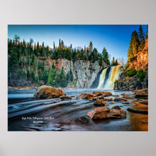 High Falls, Tettegouche Park, Minnesota ポスター (正面)