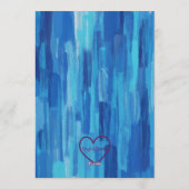 High Five, Blue Painted 5th Birthday 招待状 (裏面)