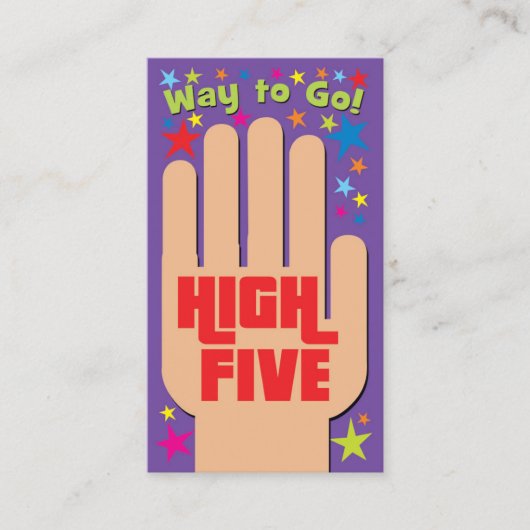 High Five Business Cards コーリングカード (正面)