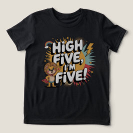 HIGH FIVE I'm Five - 5誕生日 子供へ トライブレンドＴシャツ
