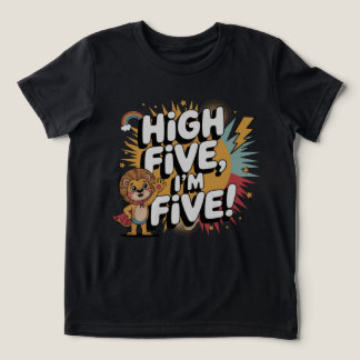 HIGH FIVE I'm Five - 5誕生日 子供へ トライブレンドＴシャツ