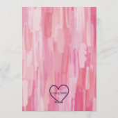 High Five, Pink Painted 5th Birthday 招待状 (裏面)