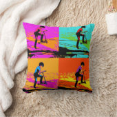 High Flying Scooter Tricks - Stunt Scooter Rider クッション (ブランケット)