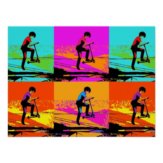 High Flying Scooter Tricks - Stunt Scooter Rider ポスター (正面)