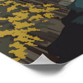 High Force Waterfall River Tees Travel Poster ポスター (角)