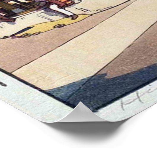 High Gate in Ajmer Sharif Dargah, Hiroshi Yoshida ポスター (角)