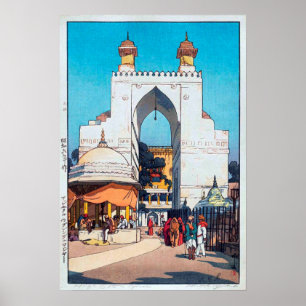 High Gate in Ajmer Sharif Dargah, Hiroshi Yoshida ポスター