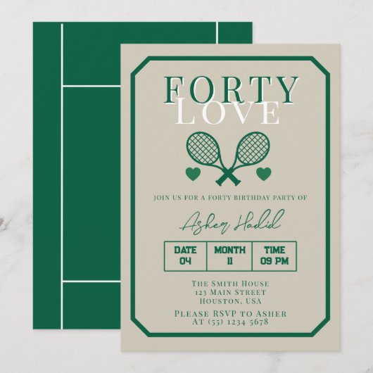 High Heels Black Bow Thirty 30th Birthday  Invitat 招待状 (正面/裏面)