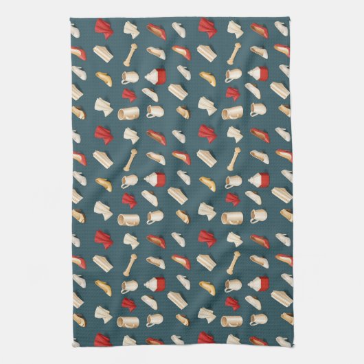 high heels pitchers and folded fabrics キッチンタオル (縦)