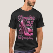 High Heels Stepping Into My 28th Birthday 28 and F Tシャツ (正面)