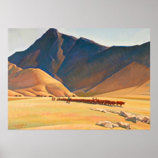 High Hills of Tehachapi, 1936 by Maynard Dixon ポスター (正面)
