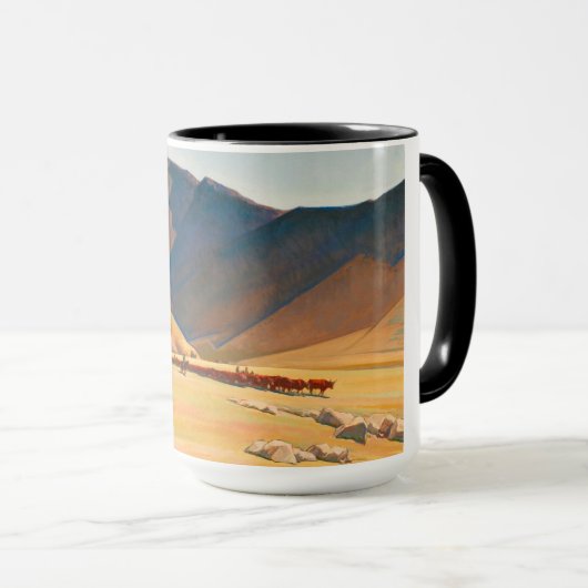 High Hills of Tehachapi, 1936 by Maynard Dixon マグカップ (正面右)