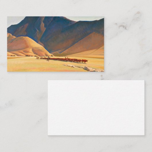 High Hills of Tehachapi, 1936 by Maynard Dixon 名刺 (正面/裏面)