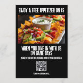 High Impact Restaurant Dining and Promotions Menu メニュー (裏面)