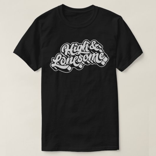 High & Lonesome Funny Bluegrass Festival Folk Musi Tシャツ (デザイン正面)