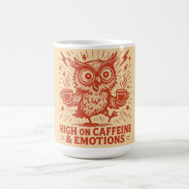 High on Caffeine & Emotions コーヒーマグカップ