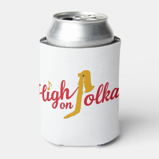 High on Polkas Logo Can Cooler 缶クーラー (缶正面)