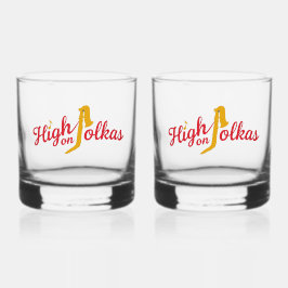 High on Polkas Logo Drinkware Set ウイスキーグラス