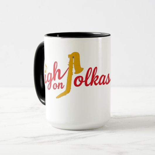 High on Polkas Logo Mug マグカップ (正面左)