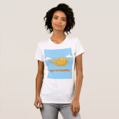 High on Sunshine — Radiating Bliss & Chill Vibes Tシャツ (正面フル)