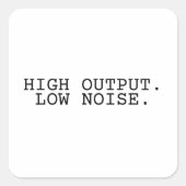 High Output Low Noise スクエアシール (正面)