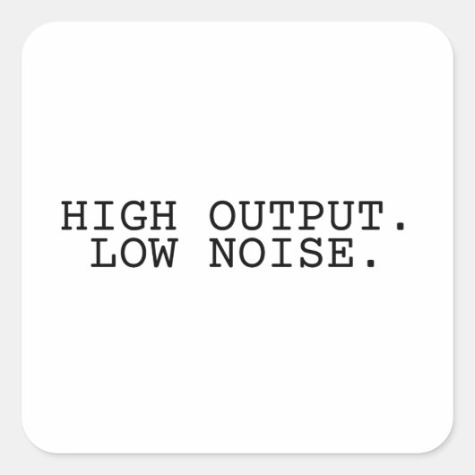 High Output Low Noise スクエアシール (正面)
