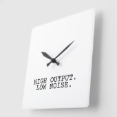 High Output Low Noise Minimalist Square Clock スクエア壁時計 (傾斜)