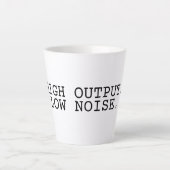 High Output Low Noise Tall Latte Mug カフェラテマグ (正面)