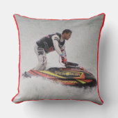 High Performance Jet Ski Decorative Pillow クッション (正面)