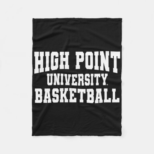 High Point Panthers University Sketll 02 Sports Fa フリースブランケット (正面)