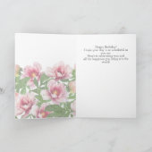 High-Poly Peony Birthday Card カード (内部)