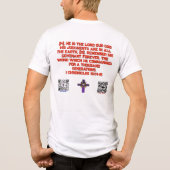 High Praise Ministries - 神の恵みシャツ トライブレンドTシャツ (裏面)