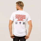 High Praise Ministries - 神の恵みシャツ トライブレンドTシャツ (裏面全面)