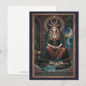 High Priestess Tarot Art Flat Thank You Card サンキューカード (正面/裏面)