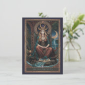High Priestess Tarot Art Flat Thank You Card サンキューカード (スタンド正面)