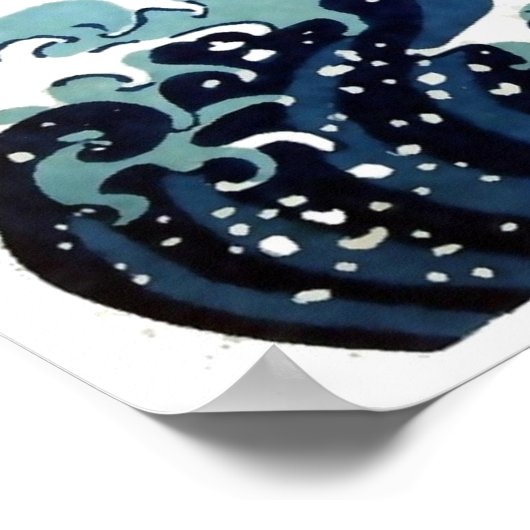 High Quality Great Wave off Kanagawa (38" x 26") ポスター (角)