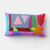 High Quality Pop Art Throw Pillow ランバークッション (裏面)